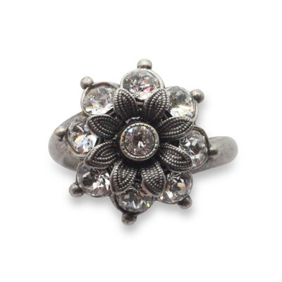 Ring Blossom Flavia with Premium Crystal from Soul Collection in Crystal