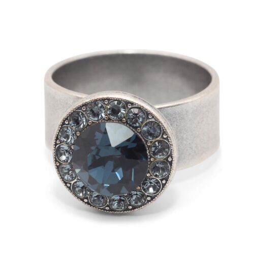 Ring Samira mit Premium Crystal von Soul Collection in Indian Sapphire - Montana