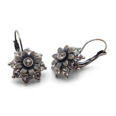 Earrings Flower Flavia with Premium Crystal from Soul Collection in Crystal