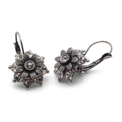 Pendientes Flor Flavia con Cristal Premium de Soul Collection en Cristal