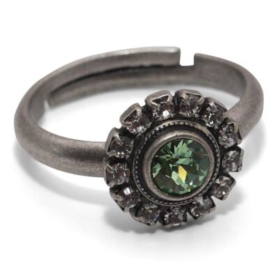 Ring Cecilia with premium crystal from Soul Collection in peridot