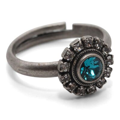 Ring Cecilia with Premium Crystal from Soul Collection in Light Turquoise