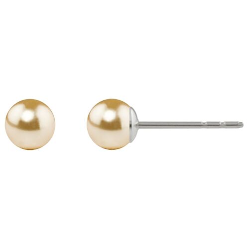 Perlen Ohrstecker Luna mit Premium Crystal von Soul Collection in Gold