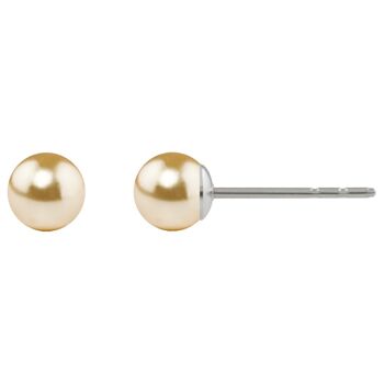 Boucles d'oreilles perle Luna avec Premium Crystal de Soul Collection en or