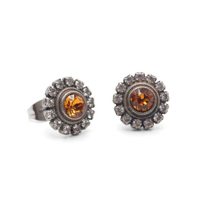 Cecilia Stud Earrings with Premium Crystal from Soul Collection in Light Colorado Topaz