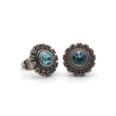 Ear studs Cecilia with Premium Crystal from Soul Collection in Light Turquoise