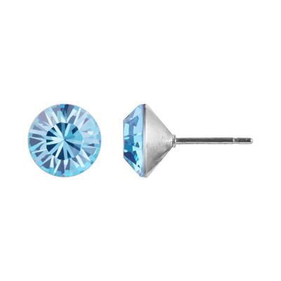 Delia Stud Earrings with Premium Crystal from Soul Collection in Aquamarine