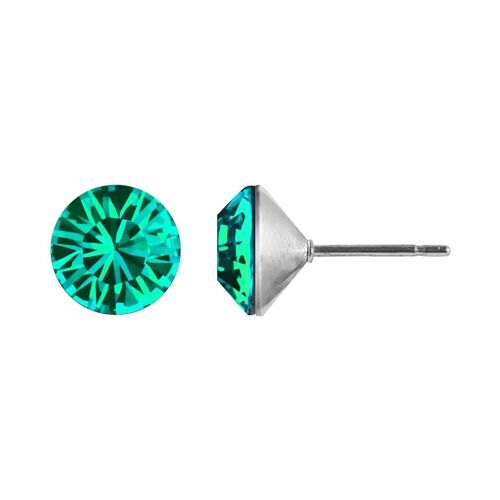 Ohrstecker Delia mit Premium Crystal von Soul Collection in Blue Zircon