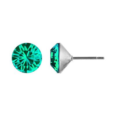 Delia Stud Earrings with Premium Crystal from Soul Collection in Blue Zircon