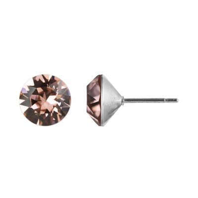 Boucles d'oreilles à tige Delia avec cristal de qualité supérieure de la collection Soul en Blush Rose