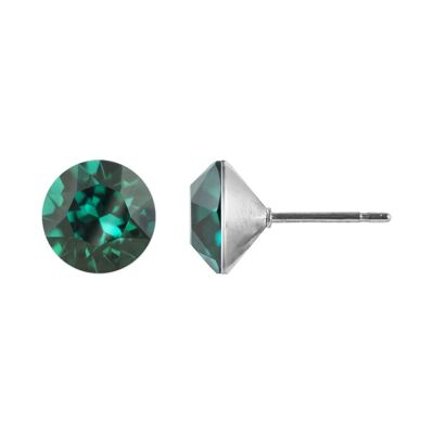 Delia Stud Earrings with Premium Crystal from Soul Collection in Emerald