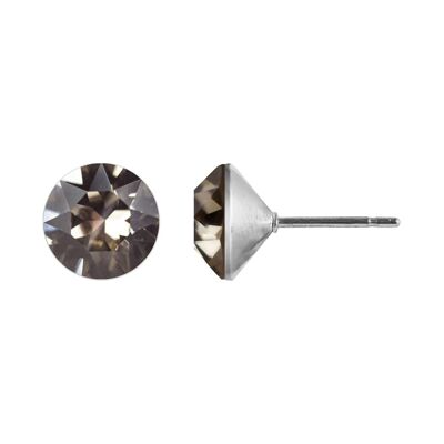 Delia stud earrings with Premium Crystal from Soul Collection in greige