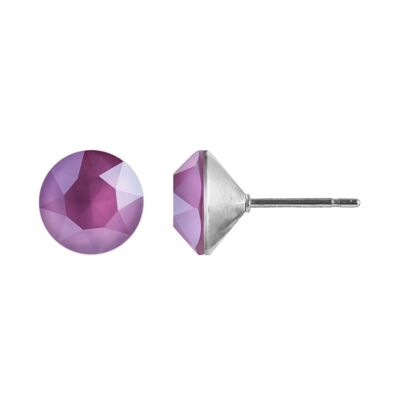 Boucles d'oreilles clous Delia avec cristal haut de gamme de Soul Collection en rose pivoine