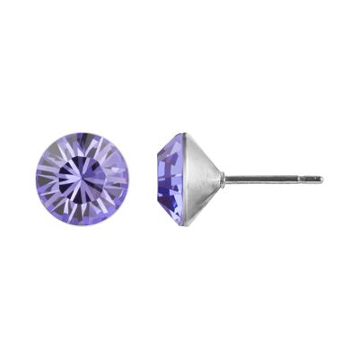 Delia Stud Earrings with Premium Crystal from Soul Collection in Tanzanite