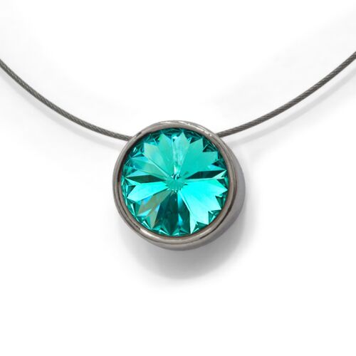 Collier Elegance mit Premium Crystal von Soul Collection in Light Turquoise
