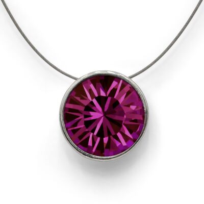 Necklace Elegance with premium crystal from Soul Collection in amethyst