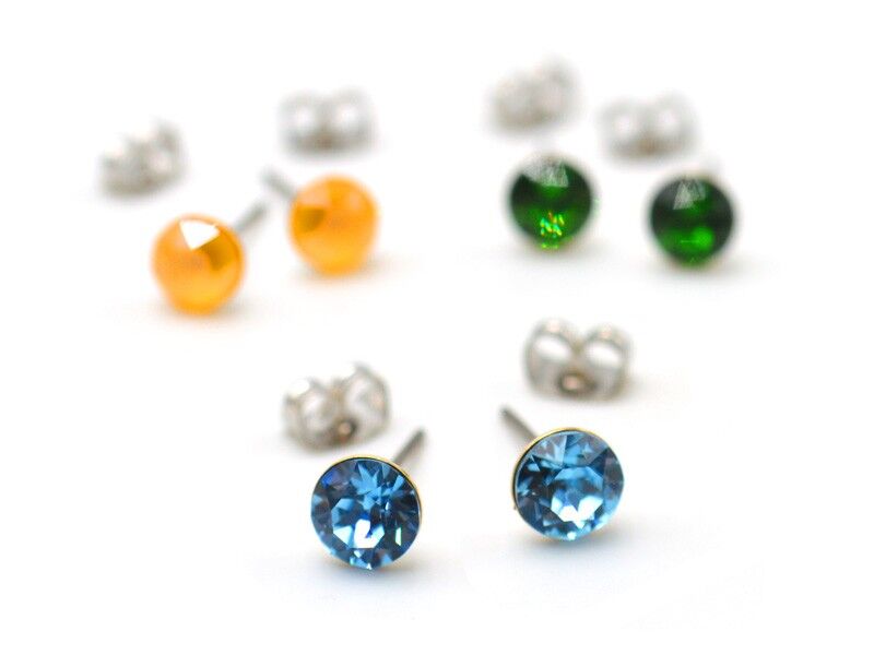 Orecchini Talina con Cristallo Premium della Collezione Soul in Verde Militare Delite