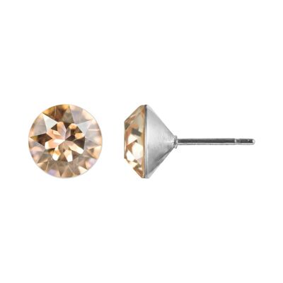 Talina Stud Earrings with Premium Crystal from Soul Collection in Light Peach