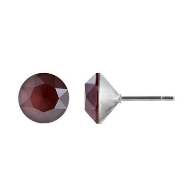 Aurelia Stud Earrings with Premium Crystal from Soul Collection in Dark Red