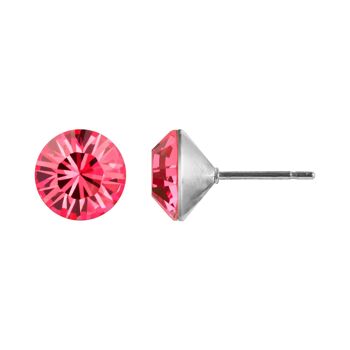 Boucles d'oreilles Aurelia avec cristal Premium de la collection Soul en rose indien