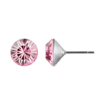 Clous d'oreilles Aurelia avec cristal de qualité supérieure de la collection Soul en rose clair