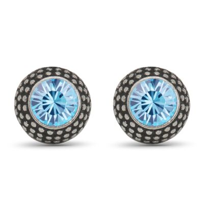 Ear studs Lea with Premium Crystal from Soul Collection in aquamarine 44