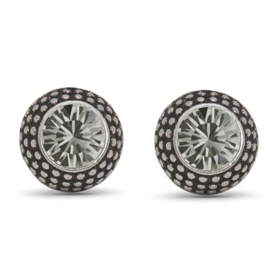 Lea Ear Studs with Premium Crystal from Soul Collection in Black Diamond 45