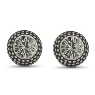 Lea stud earrings with Premium Crystal from Soul Collection in Black Diamond