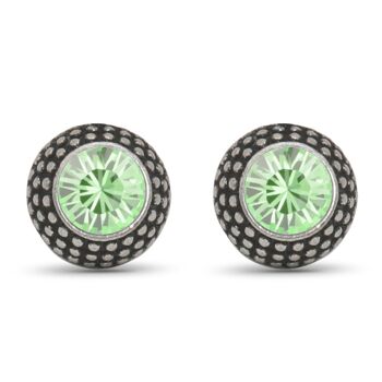 Clous d'oreilles Lea avec Premium Crystal de Soul Collection en Chrysolite 47