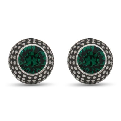 Pendientes Lea con Cristal Premium de Soul Collection en Esmeralda