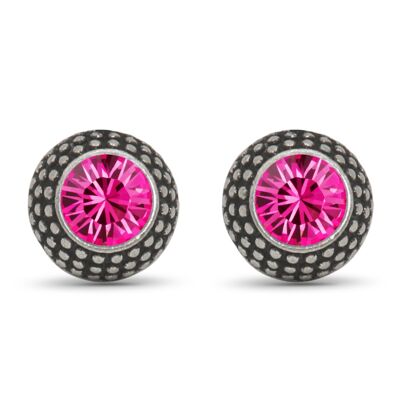 Ohrstecker Lea mit Premium Crystal von Soul Collection in Fuchsia 50