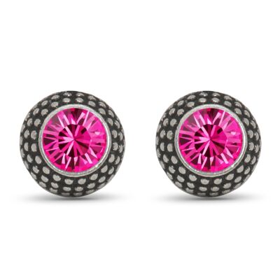 Ear studs Lea with Premium Crystal from Soul Collection in fuchsia 50