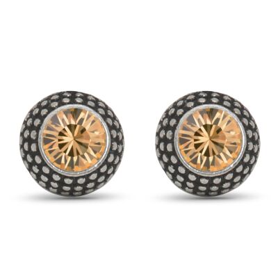 Lea Ear Studs with Premium Crystal from Soul Collection in Light Colorado Topaz 52