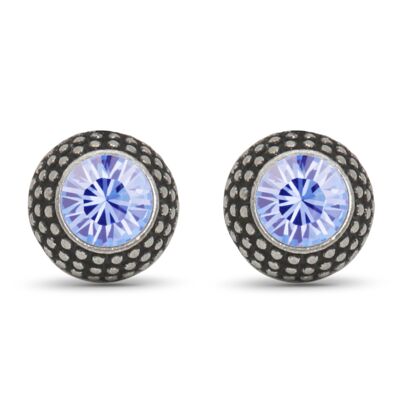 Lea Ear Studs with Premium Crystal from Soul Collection in Light Sapphire 54