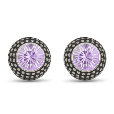 Ear studs Lea with Premium Crystal from Soul Collection in Violet 69