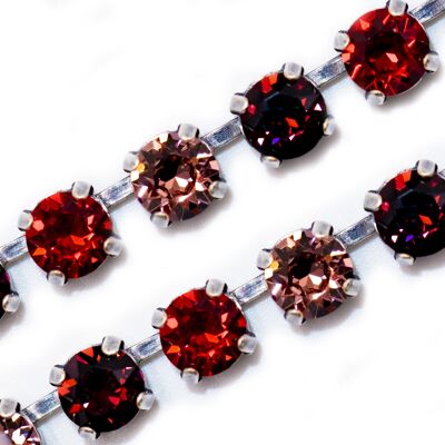 Bracelet Talina with Premium Crystal from Soul Collection in Burgundy - Scarlet - Blush Rose 114