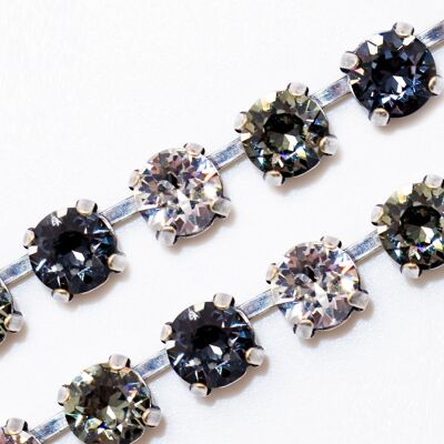 Bracelet Talina with Premium Crystal from Soul Collection in Crystal - Black Diamond - Silvernight 117