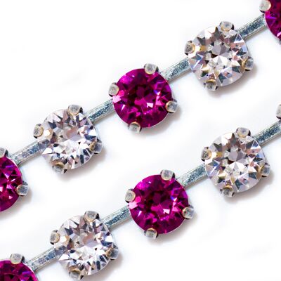 Bracelet Talina with Premium Crystal from Soul Collection in fuchsia - Crystal 119