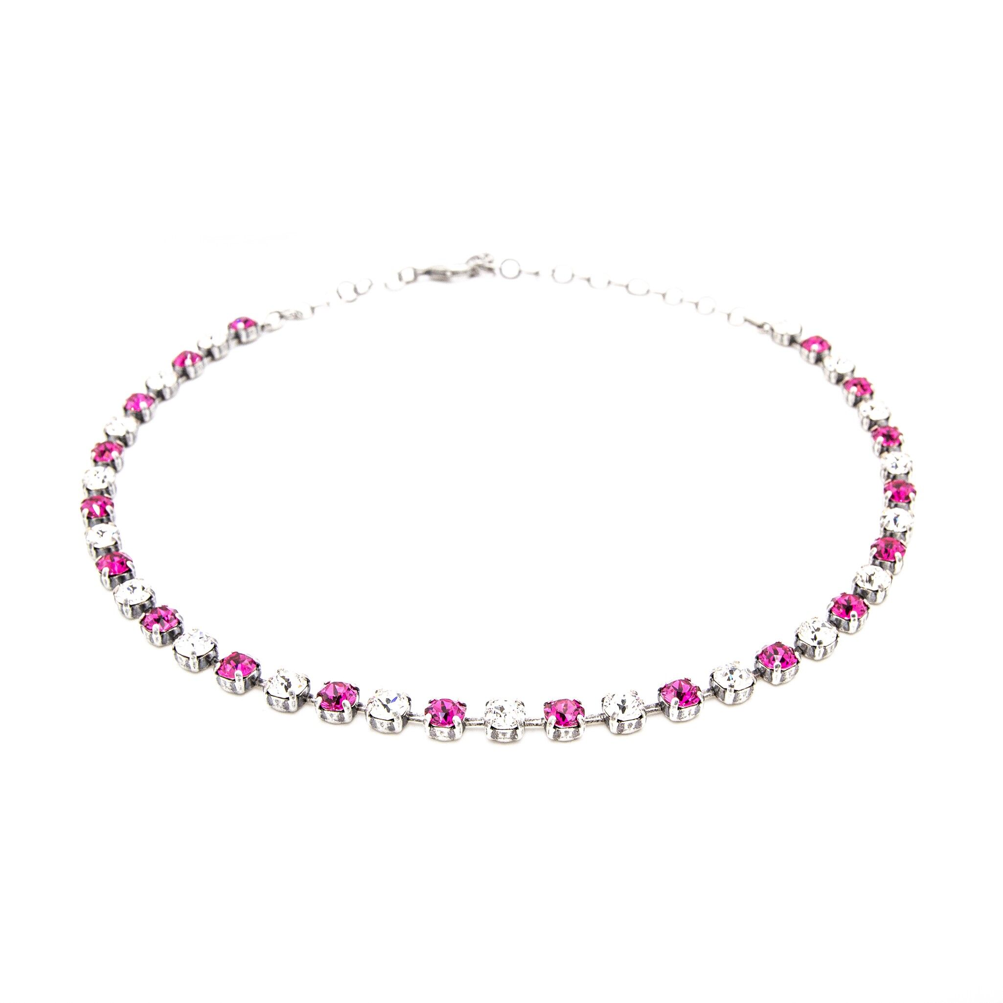 Collier Apolonia mit Premium Crystal von Soul Collection in Fuchsia - Crystal