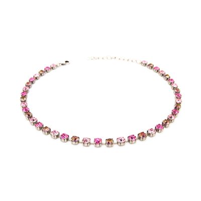 Collana Apolonia con cristallo premium della collezione Soul in rosa 141