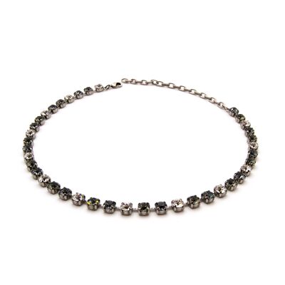 Collar Apolonia con Premium Crystal de Soul Collection en Crystal Black Diamond - Silvernight 146