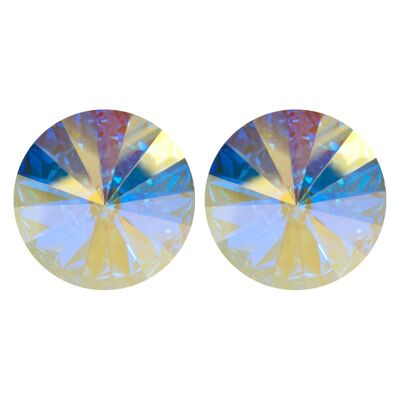 Leander Ear Studs with Premium Crystal from Soul Collection in Crystal AB
