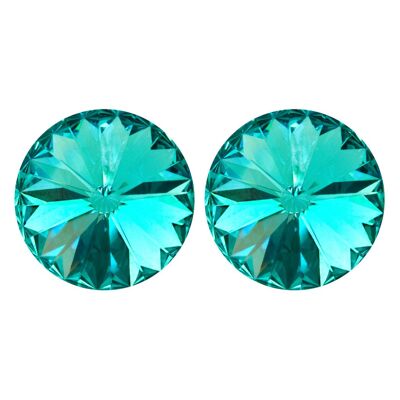 Clous d'oreilles Leander avec cristal de qualité supérieure de la collection Soul en turquoise clair