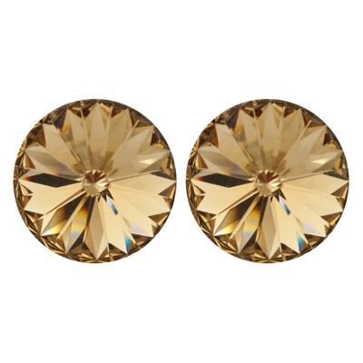 Leander Stud Earrings with Premium Crystal from Soul Collection in Light Colorado Topaz