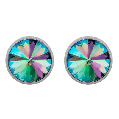 Titanium Stud Earrings Laura with Premium Crystal from Soul Collection in Paradise
