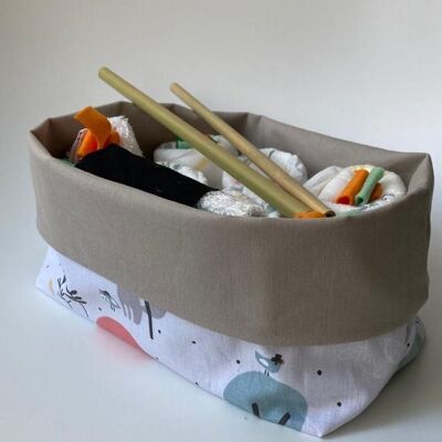 Sushi diaper basket - baby shower gift - sushi box - diaper cake - mum to be - Forest