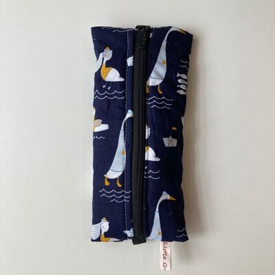 Embrace - the pencil case - Blue seagull