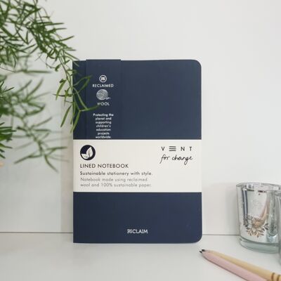 Carnet A5 RECLAIM – Bleu Laine