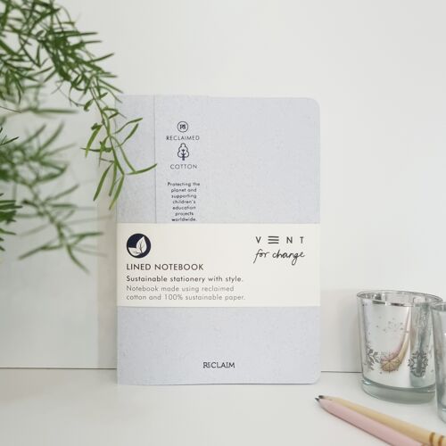 Notebook A5 RECLAIM – White Cotton