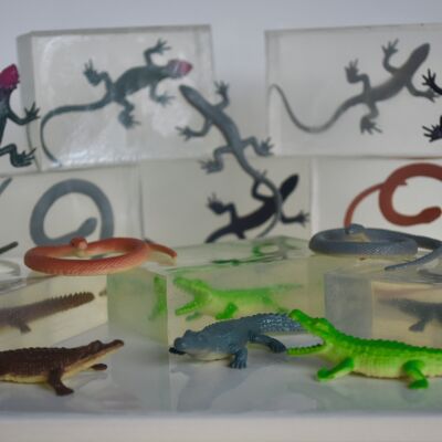 Reptile toy soap